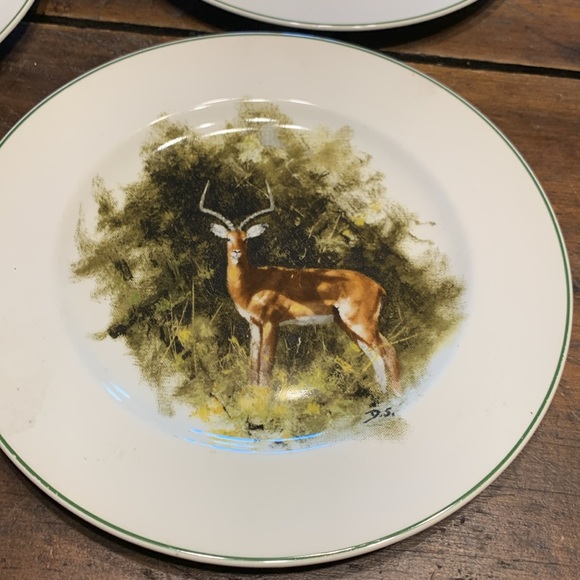 5 RARE WEDGEWOOD WILDLIFE WWF DINNER PLATES,signed David Shepherd - Picture 5 of 13